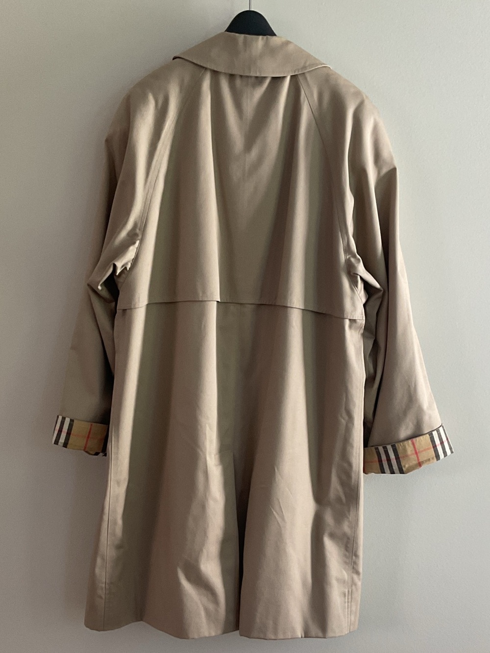 Vintage Burberrys London Nova Check Lined Belted Car Coat UK 12 - Picture 4 of 11
